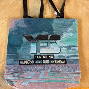 New YES British Rock Band Tapestry Tote Bag VIP 2017 Tour Official Merchandise